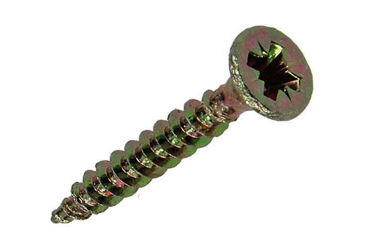 Afbeelding laden in galerijviewer, Mack 1017224 - spaanplaatschroef vz kop geelverz.32 st 3,5 x 25 mm | 10 stuks
