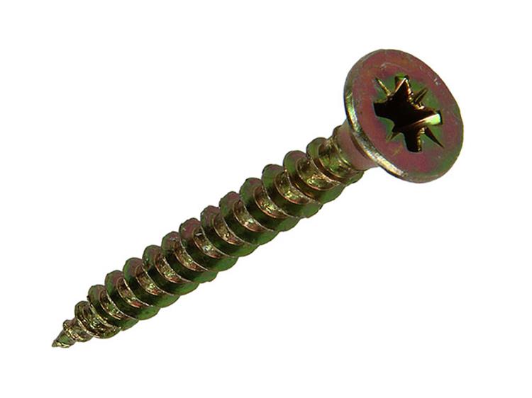 Afbeelding laden in galerijviewer, Mack 1017255 - spaanplaatschroef vz kop geelverz.12 st 5,0 x 40 mm | 10 stuks