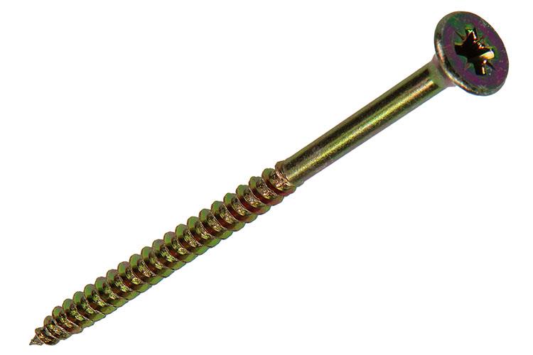 Afbeelding laden in galerijviewer, Mack 1017260 - spaanplaatschroef vz kop geelverz. 6 st 5,0 x 80 mm | 5 stuks
