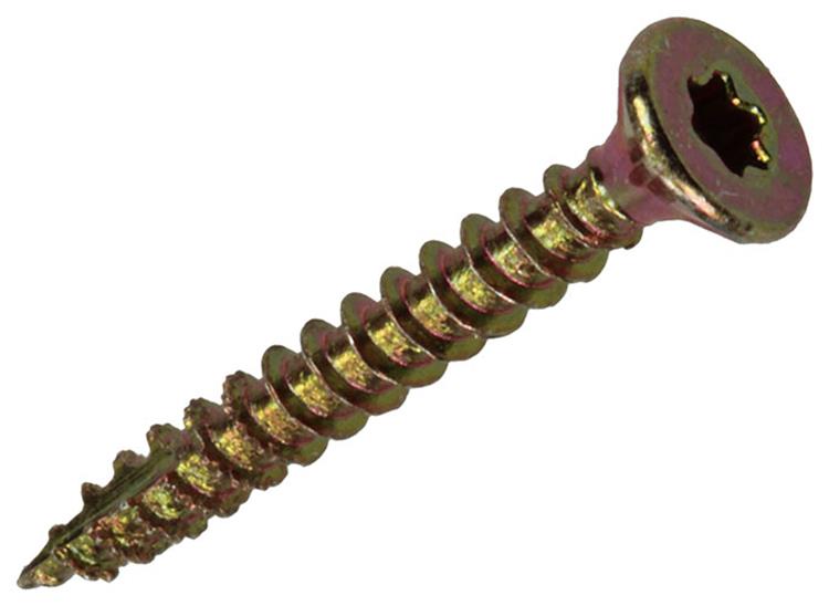 Afbeelding laden in galerijviewer, Mack 1017283 - spaanplschr.vzkop-zelfb. geelverz. 40 st 3,0 x 25 mm | 10 stuks