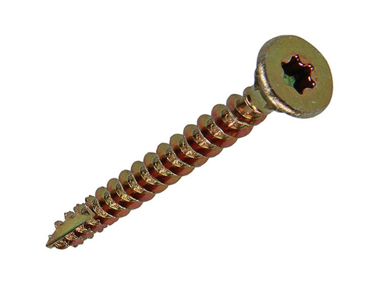 Afbeelding laden in galerijviewer, Mack 1017305 - spaanplschr.vzkop-zelfb. geelverz.15 st 4,5 x 40 mm | 10 stuks