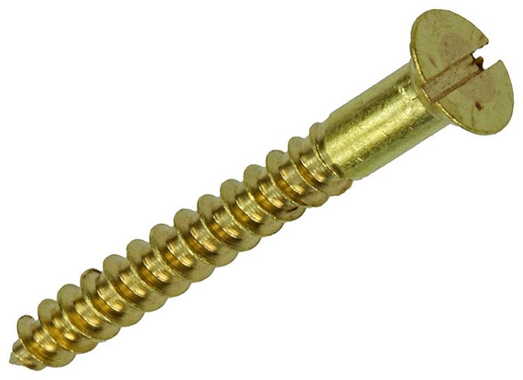 Afbeelding laden in galerijviewer, Mack 1019652 - houtschroef verzonken kop messing 9 st 3,5 x 30 mm | 10 stuks