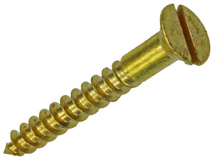 Afbeelding laden in galerijviewer, Mack 1019654 - houtschroef verzonken kop messing 7 st 4,0 x 30 mm | 10 stuks