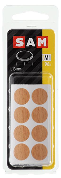 Afbeelding laden in galerijviewer, Mack 1017393 - zelfklevend afdekkapje kunst.beuk 96st 13 mm | 10 stuks
