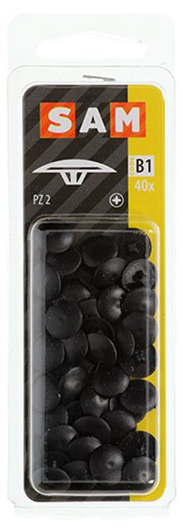 Afbeelding laden in galerijviewer, Mack 1017397 - afdekkapje vr pz schr.kunst. zwart 40 st pz 2 | 10 stuks