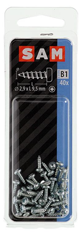 Afbeelding laden in galerijviewer, Mack 1017434 - zelftappende schroef cyl kop verz. 40st 2,9 x 9,5 mm | 10 stuks