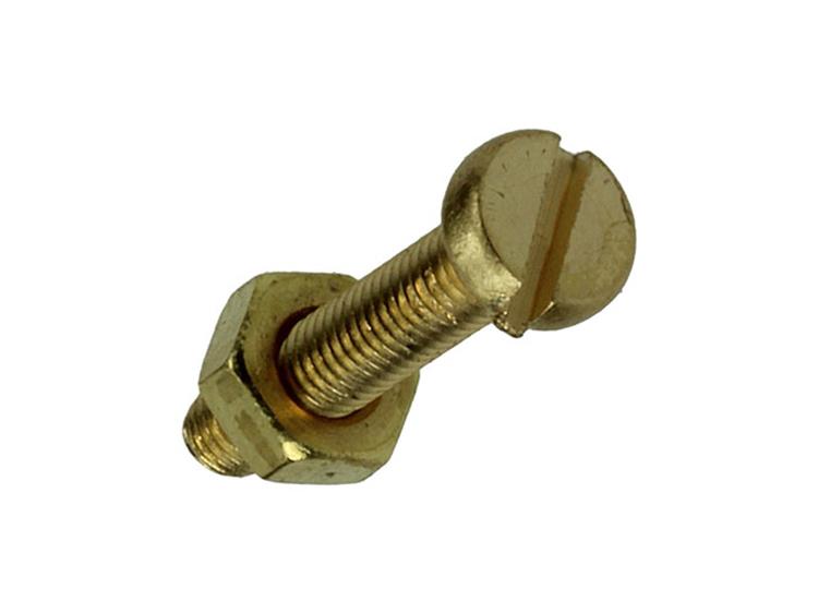 Afbeelding laden in galerijviewer, Mack 1019681 - metaalschroef cyl.kop + moer messing 8st m3 x 16 mm | 10 stuks