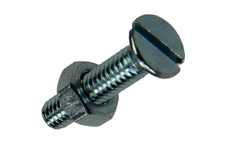 Afbeelding laden in galerijviewer, Mack 1017491 - metaalschroef verz. kop + moer verz. 20st m4 x 16 mm | 10 stuks
