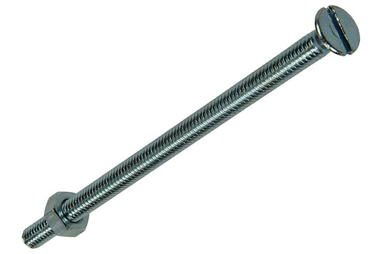 Afbeelding laden in galerijviewer, Mack 1017498 - metaalschroef verz. kop + moer verz. 4 st m4 x 70 mm | 10 stuks