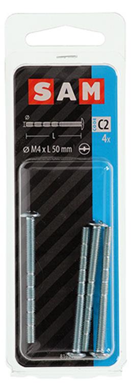 Afbeelding laden in galerijviewer, Mack 1017532 - afbreek-metaalschroef verz. 4 st m4 x 50 mm | 10 stuks