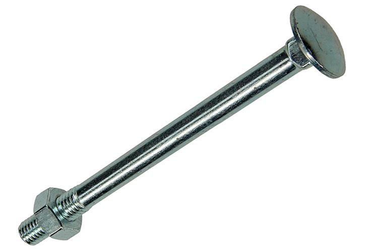 Afbeelding laden in galerijviewer, Mack 1017591 - houtbout + moer staal verzinkt1 st m10 x 120 mm | 10 stuks