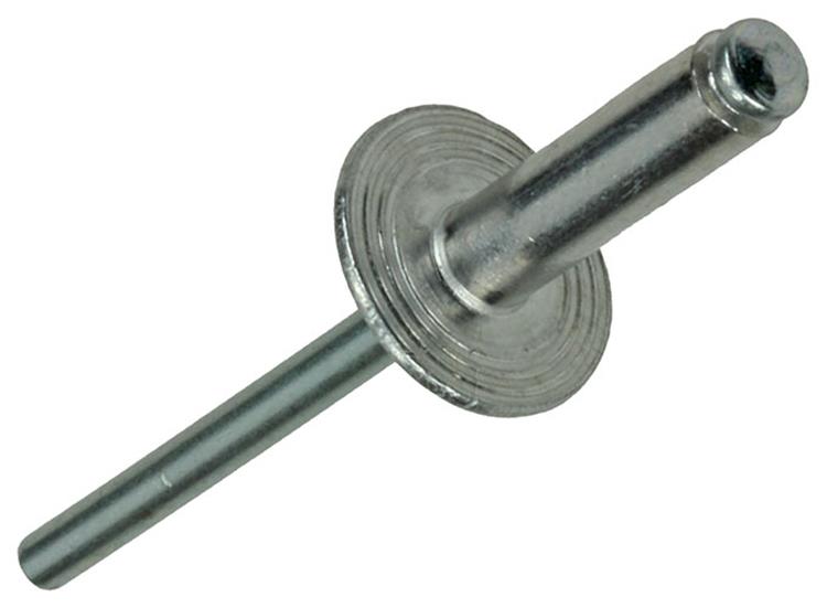 Afbeelding laden in galerijviewer, Mack 1020310 - 10 blindnieten alu brede kop 4,8x16mm | 5 stuks