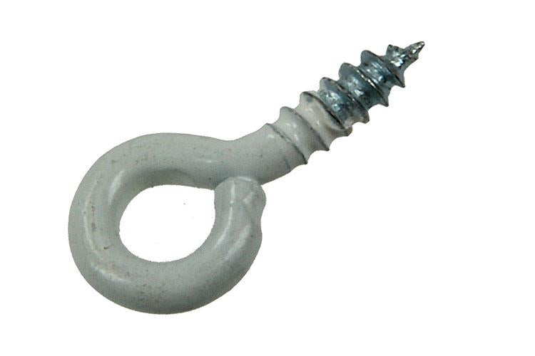 Afbeelding laden in galerijviewer, Mack 1017782 - schroefoog staal wit 10 st 2,3 x 10 mm | 10 stuks