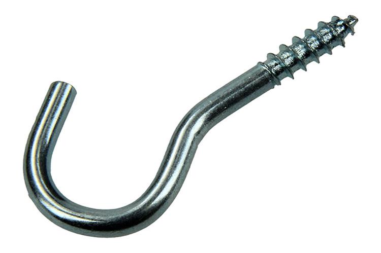 Afbeelding laden in galerijviewer, Mack 1017797 - schroefhaak staal verzinkt 10st 3,5 x 20 mm | 10 stuks