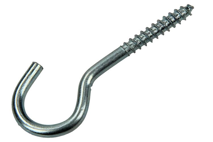 Afbeelding laden in galerijviewer, Mack 1017803 - schroefhaak staal verzinkt 4st 5,0 x 50 mm | 5 stuks