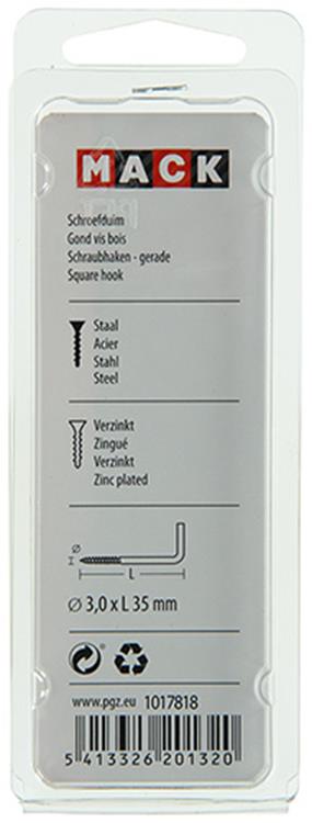 Afbeelding laden in galerijviewer, Mack 1017818 - schroefduim staal verzinkt 15 st 3,0 x 35 mm | 10 stuks