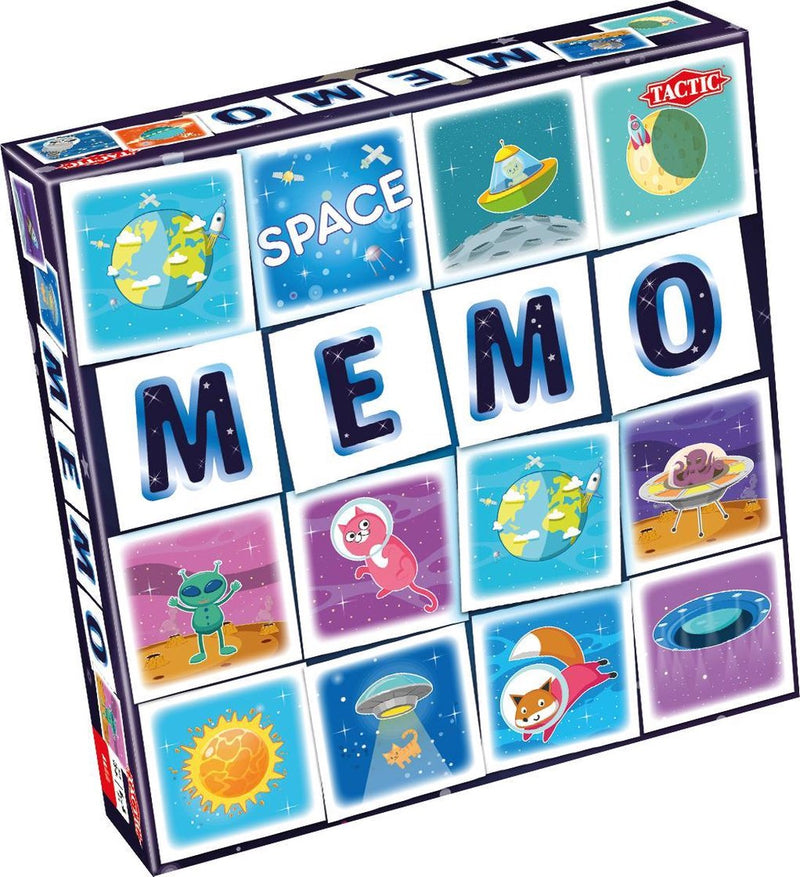 Afbeelding laden in galerijviewer, Tactic memo ruimtevaart - memospel - zoek de juiste paren - planeten, astronauten en raketten - gezelschapsspel voor kinderen en families - 2 tot 6 spelers - vanaf 3 jaar