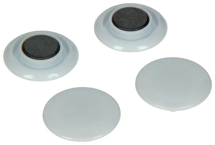 Afbeelding laden in galerijviewer, Mack 1017872 - bordmagneet kunststof wit 4 st30 mm | 10 stuks