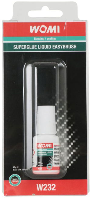 Load image into Gallery viewer, Womi secondelijm w232 superglue liquid easybrush transparant 10 gram