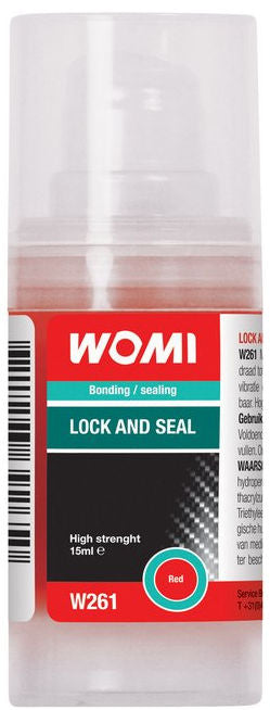 Load image into Gallery viewer, Womi w261 lock and seal 15ml red