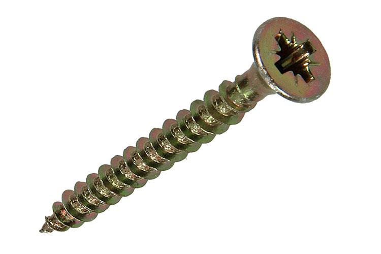 Afbeelding laden in galerijviewer, Mack 1017972 - spaanplaatschroef vz kop geelverz. 50st 4,0 x 35 mm | 5 stuks