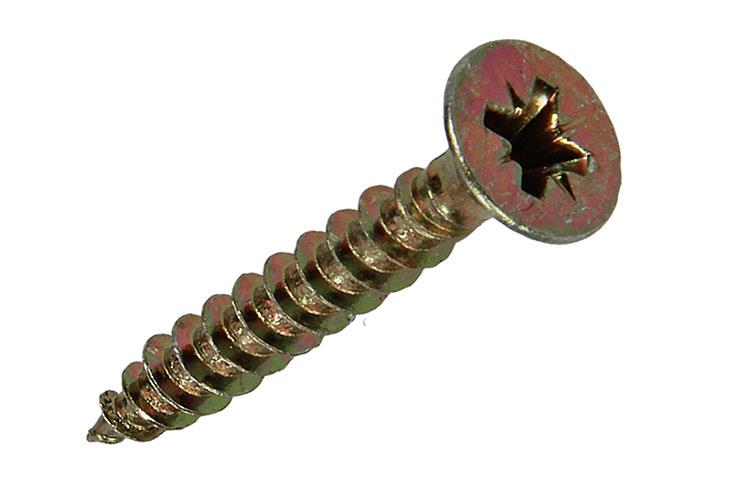 Afbeelding laden in galerijviewer, Mack 1017978 - spaanplaatschroef vz kop geelverz. 50st 4,5 x 30 mm | 5 stuks