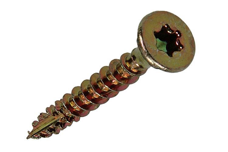 Afbeelding laden in galerijviewer, Mack 1018004 - spaanplschr.vzkop-zelfb. geelverz. 85 st 3,5 x 25 mm | 5 stuks