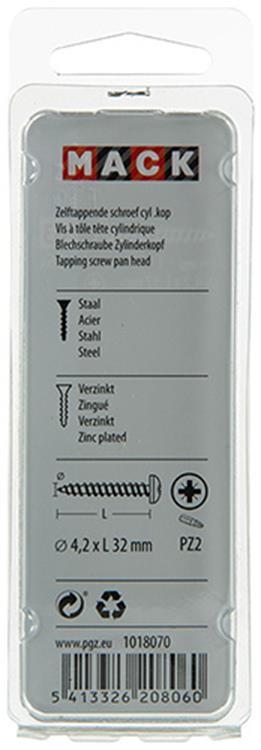 Afbeelding laden in galerijviewer, Mack 1018070 - zelftappende schroef cylkop verz. 35 st 4,2 x 32 mm | 5 stuks