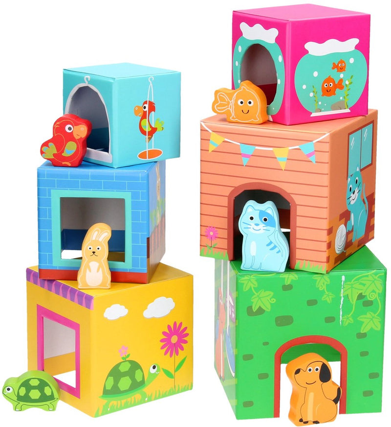 Afbeelding laden in galerijviewer, Small foot - stapeltoren met dieren