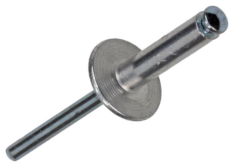 Afbeelding laden in galerijviewer, Mack 1020320 - 40 blindnieten alu brede kop 4,8x20mm | 3 stuks