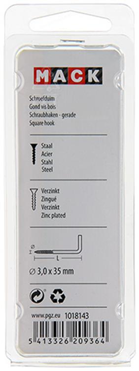 Afbeelding laden in galerijviewer, Mack 1018143 - schroefduim staal verzinkt 48 st 3,0 x 35 mm | 5 stuks