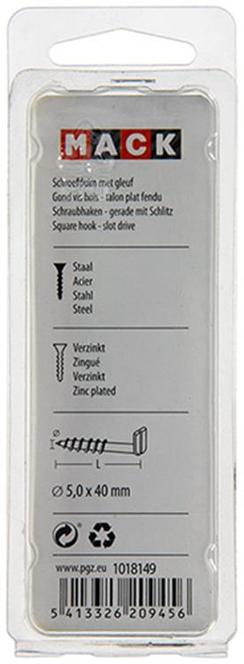 Afbeelding laden in galerijviewer, Mack 1018149 - schroefduim met gleuf verzinkt18 st 5,0 x 40 mm | 5 stuks
