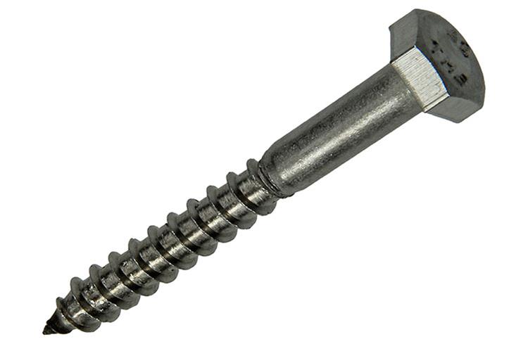Afbeelding laden in galerijviewer, Mack 1020009 - houtdraadbout roestvrijstaal 12 st 6 x 50 mm | 5 stuks