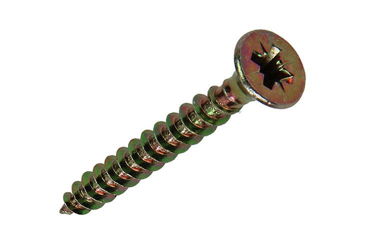 Afbeelding laden in galerijviewer, Mack 1020103 - spaanplaatschroef vz kop geel vz 200 st 4,5 x 35 mm | 5 stuks