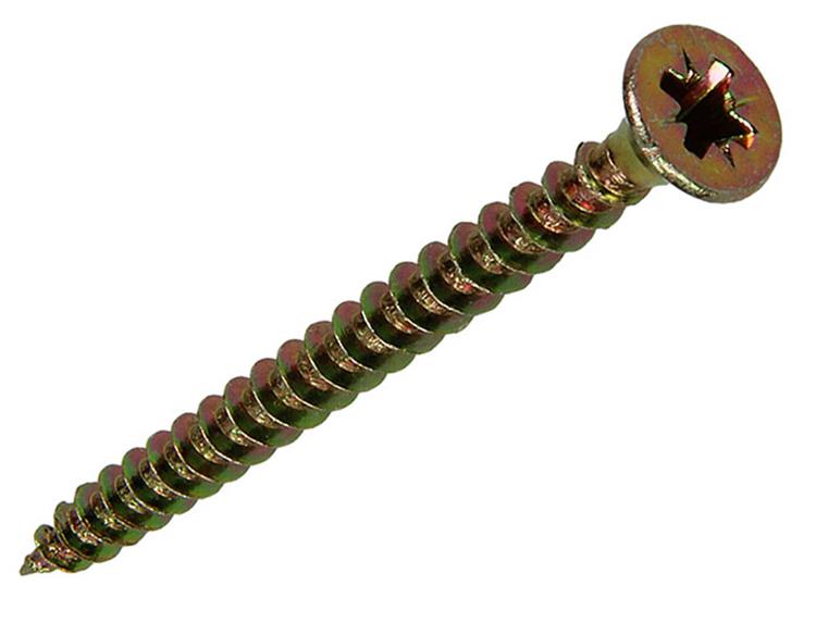 Afbeelding laden in galerijviewer, Mack 1020105 - spaanplaatschroef vz kop geel vz 200 st 4,5 x 45 mm | 3 stuks