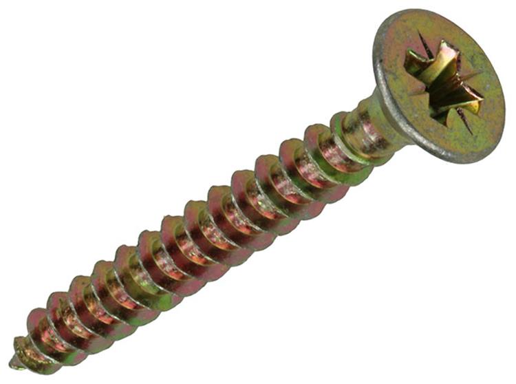 Afbeelding laden in galerijviewer, Mack 1020122 - spaanplaatschroef vz kop geel vz 100 st 6,0 x 50 mm | 5 stuks