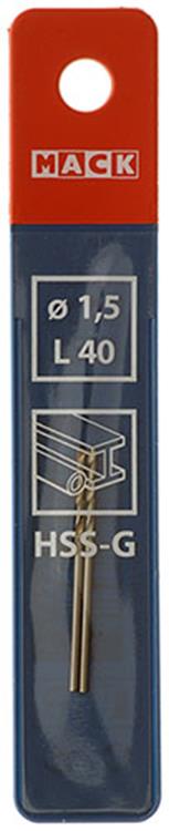Afbeelding laden in galerijviewer, Mack 1018397 - metaalboor hss g din 338 ø 1,5 x 40 mm 2st | 5 stuks