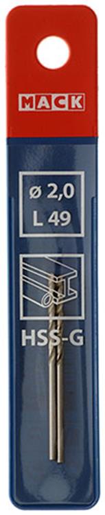 Afbeelding laden in galerijviewer, Mack 1018398 - metaalboor hss g din 338 ø 2,0 x 49 mm 2st | 5 stuks