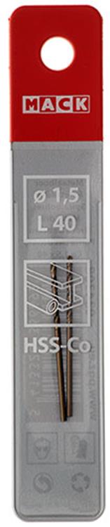Afbeelding laden in galerijviewer, Mack 1018419 - metaalboor hss co5% din 338 ø 1,5 x 40 mm 2st | 5 stuks