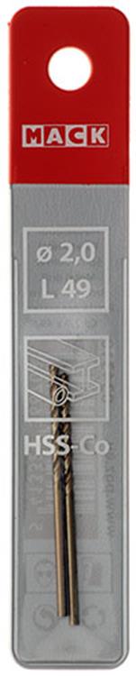 Afbeelding laden in galerijviewer, Mack 1018420 - metaalboor hss co5% din 338 ø 2,0 x 49 mm 2st | 5 stuks