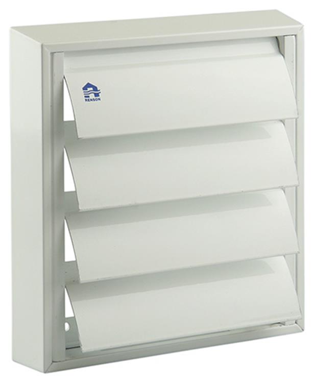 Afbeelding laden in galerijviewer, Renson 1006251 - dampkaprooster opbouw 433 alu ral 9010 173x173mm | 2 stuks