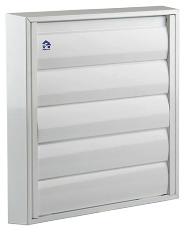 Afbeelding laden in galerijviewer, Renson 1006254 - dampkaprooster opbouw 433 alu ral 9010 210x210mm | 2 stuks