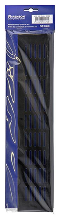 Afbeelding laden in galerijviewer, Renson 1006246 - ventilatiestrip alu ral 8022 381 80- 400mm | 2 stuks