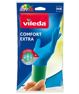 Afbeelding laden in galerijviewer, Vileda handschoenen comfort extra medium | 4 stuks