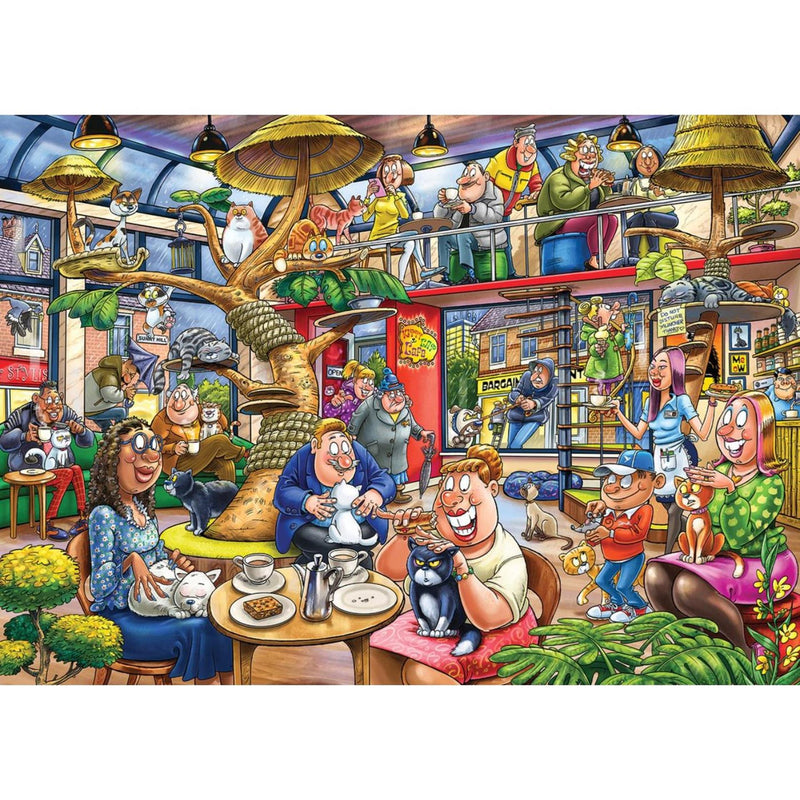 Load image into Gallery viewer, Jumbo wasgij mystery 28 - kat-en-muisspel, 1000st.