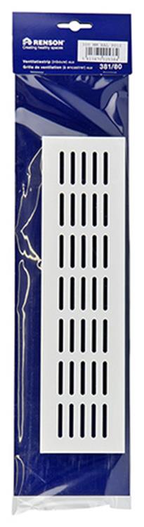 Afbeelding laden in galerijviewer, Renson 1006242 - ventilatiestrip alu ral 9010 381 80- 300mm | 2 stuks