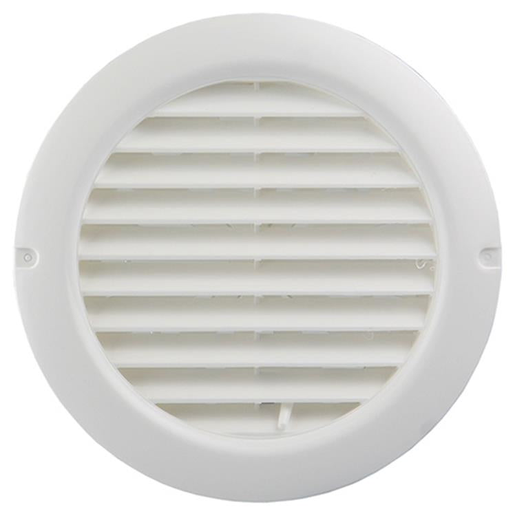 Afbeelding laden in galerijviewer, Renson 1006376 - ronde regelbare rooster inb. 735 pvc ral 9010 ø 100-150 | 2 stuks