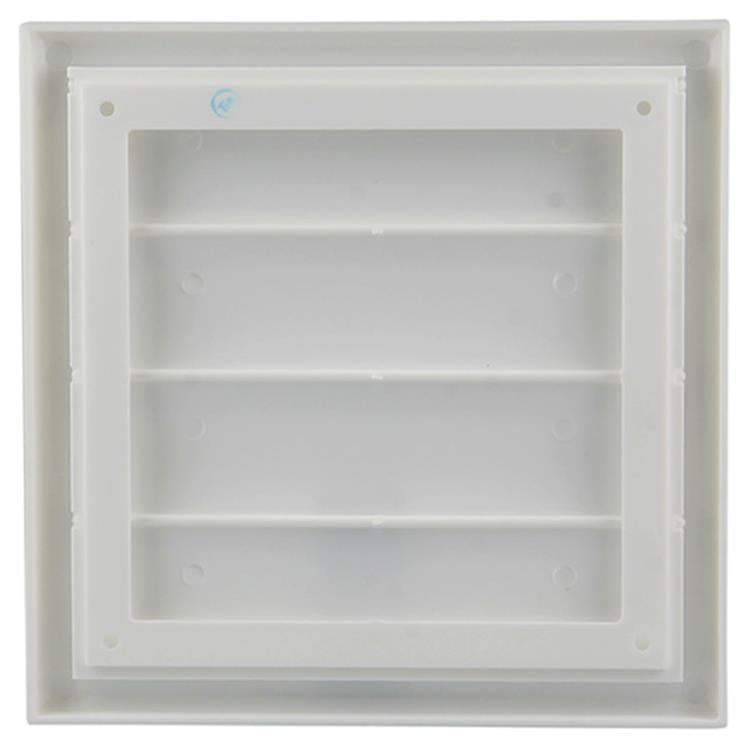 Afbeelding laden in galerijviewer, Renson 1006374 - dampkaprooster opbouw 733 pvc ral 9010 187x187mm | 2 stuks