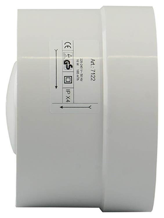 Afbeelding laden in galerijviewer, Renson 1006443 - kanaalventilator standaard 7122 wit ø 125 | 2 stuks