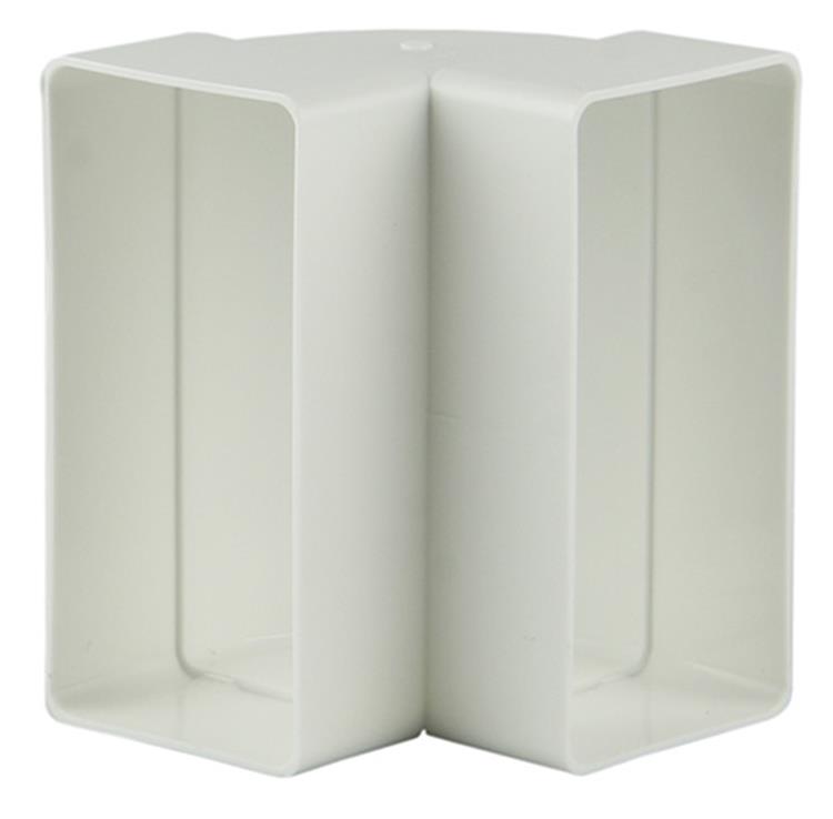 Afbeelding laden in galerijviewer, Renson 1006403 - pvc hoekverbinding vert.90° 7015 wit 110x55mm | 3 stuks